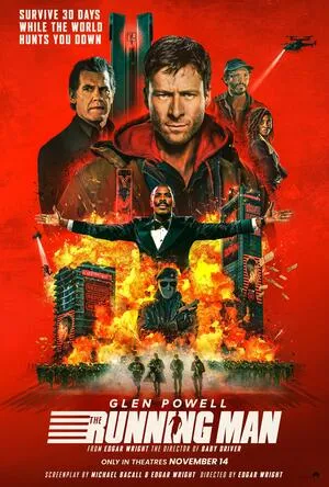 The Running Man 2025 Hindi Dual Audio Movie Poster